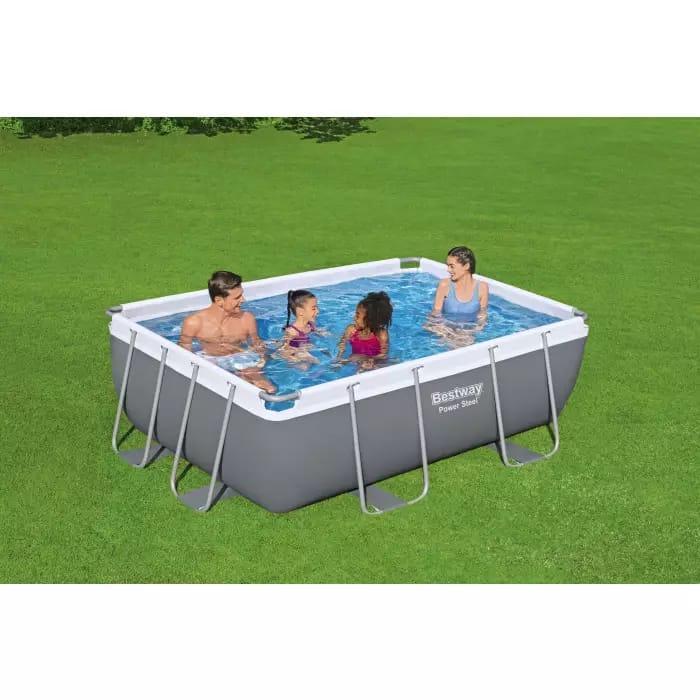 Каркасный бассейн Bestway 56629 BW, Power Steel 282х196х84см, 3662л, фильтр-насос, попл.-дозатор